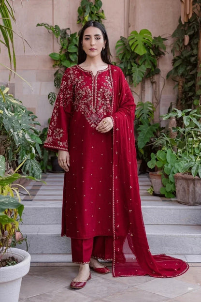 UNSTITCHED | EMBROIDERED 3 PIECE