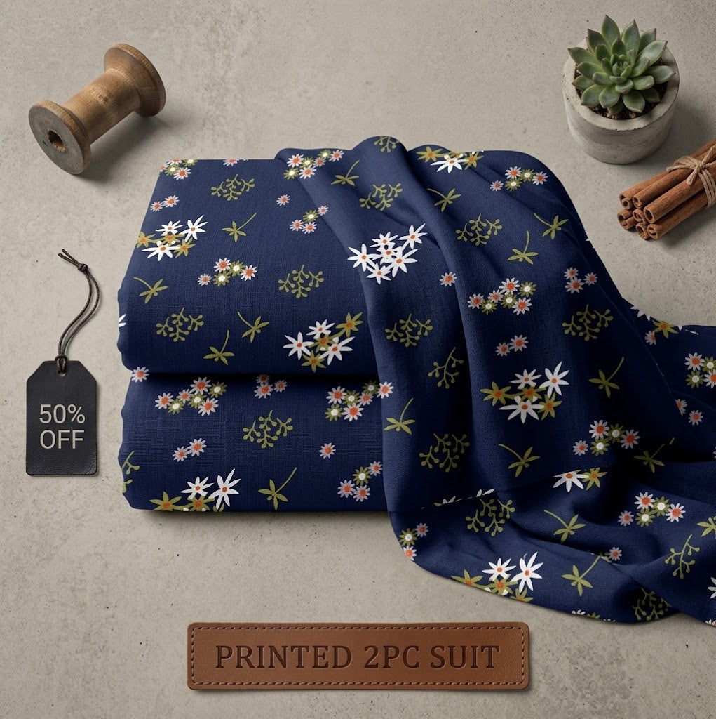🌸FLORAL PRINTS – 2 PCS UNSTITCHED🌸
