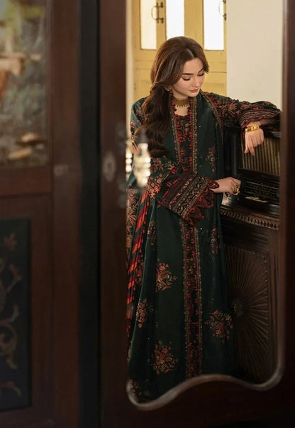 3PC LAWN EMBROIDERED SHIRT WITH ORGANZA EMBROIDERED DUPATTA