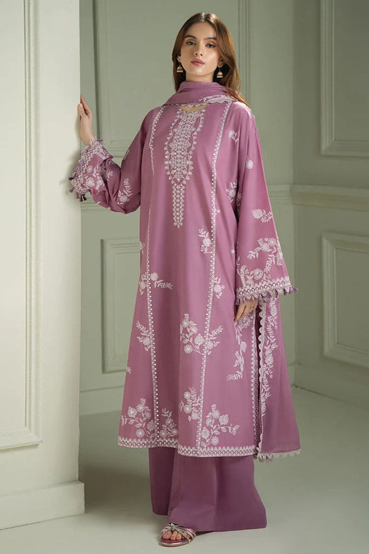 DHANAK EMBROIDERY 3PC SUIT