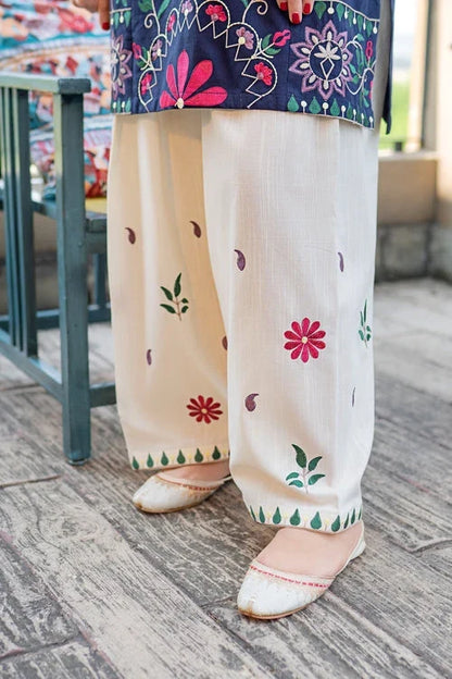 Dhanak-2PC Embroidered Suit - 6081