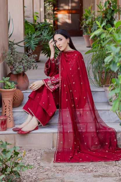 UNSTITCHED | EMBROIDERED 3 PIECE