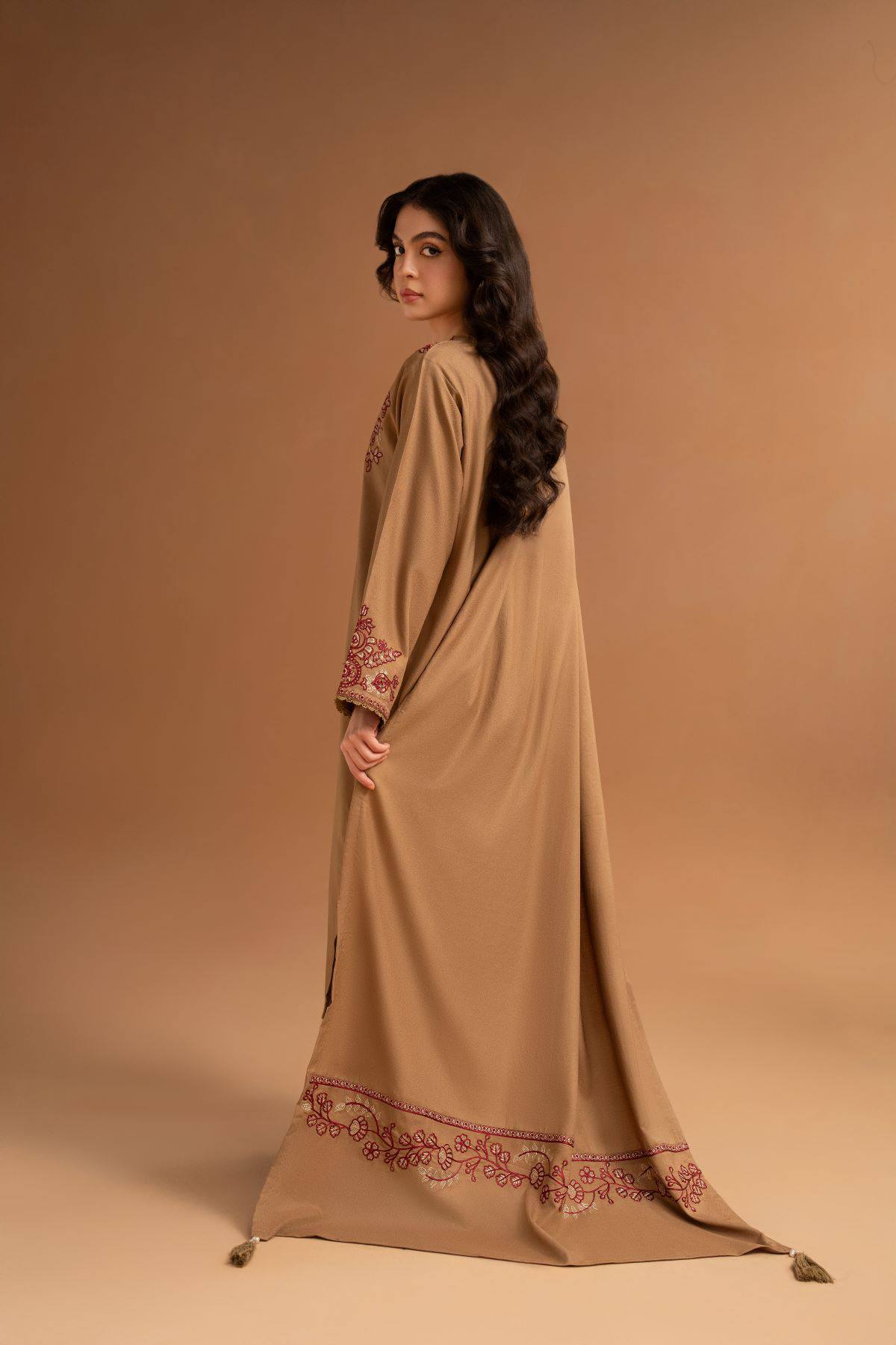 Pezwan - Winter 3PC Dhanak Embroidered Suit - SS0418