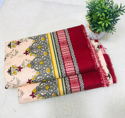 🌸FLORAL PRINTS – 2 PCS UNSTITCHED🌸