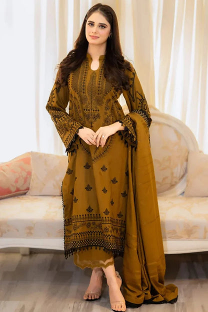 PREMIUM EMBROIDERED 3PC LAWN SUIT