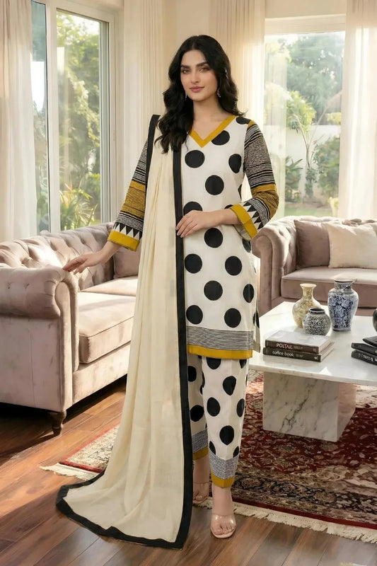 GRANDEUR LAWN 3PC DIGITAL PRINT SUIT