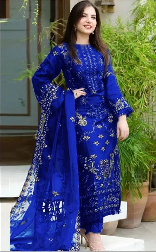 LUXURY LAWN 3PC EMBROIDERED SUIT