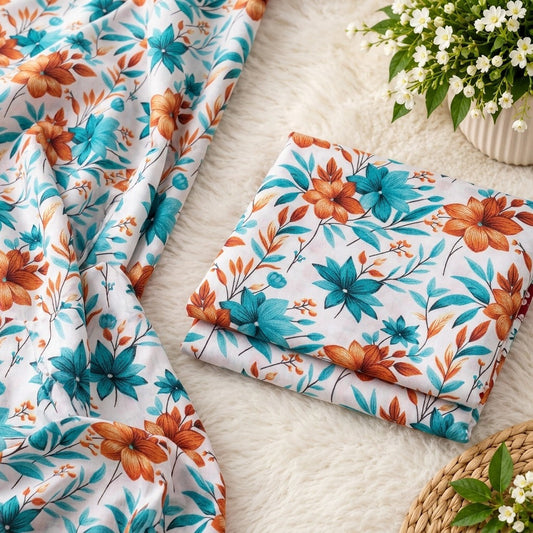🌸FLORAL PRINTS – 2 PCS UNSTITCHED🌸