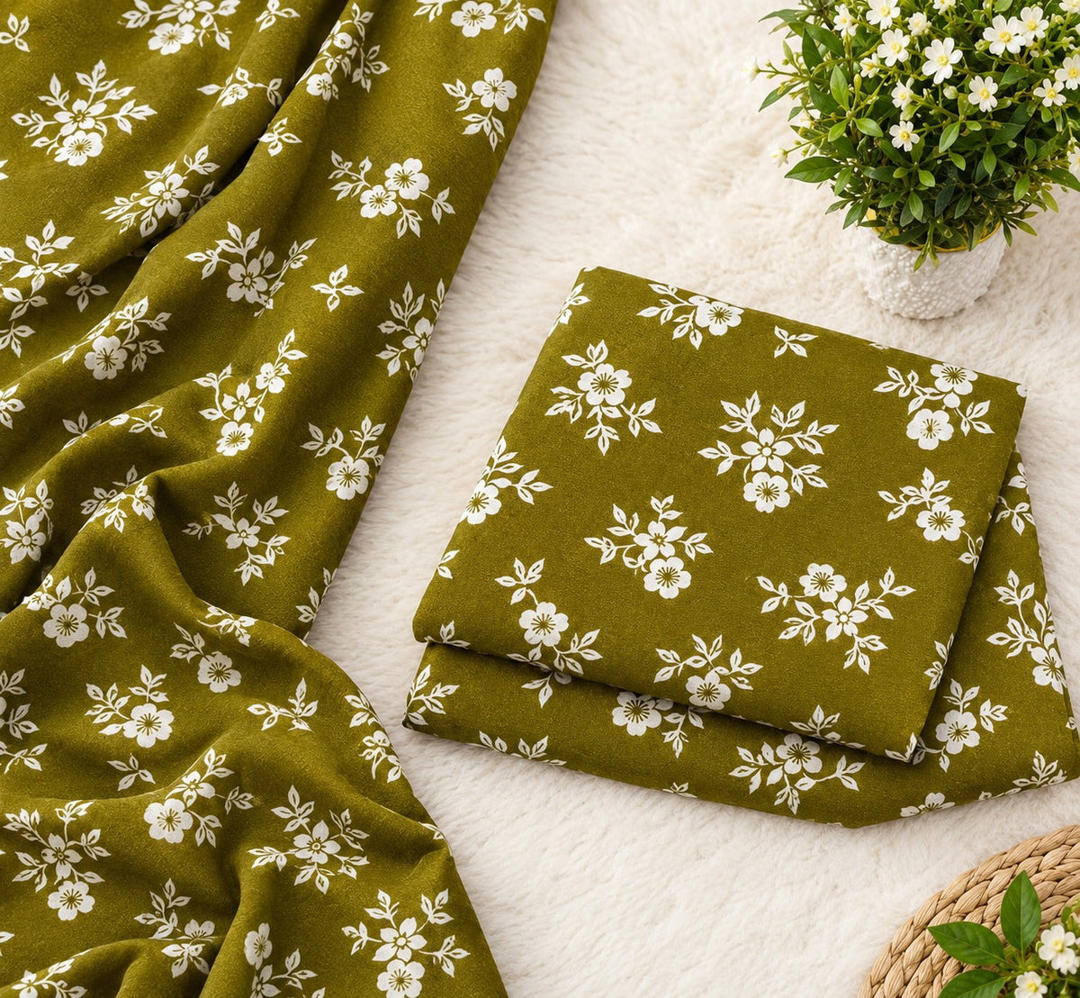 🌸FLORAL PRINTS – 2 PCS UNSTITCHED🌸