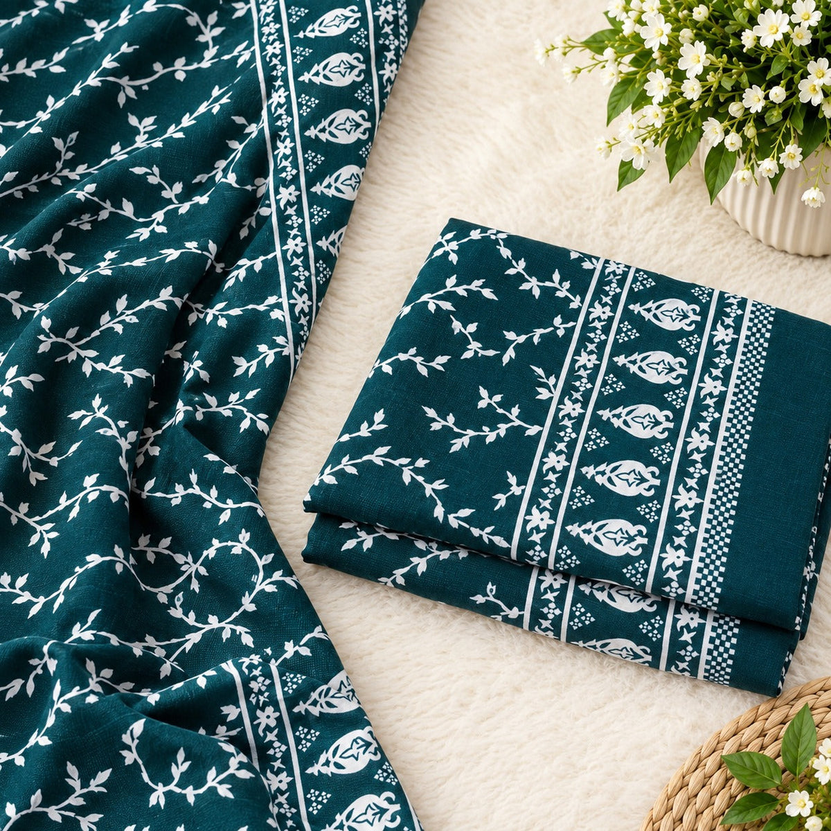 🌸FLORAL PRINTS – 2 PCS UNSTITCHED🌸