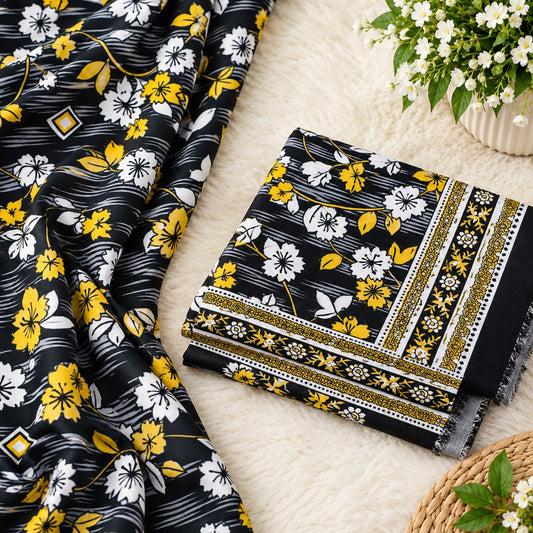 🌸FLORAL PRINTS – 2 PCS UNSTITCHED🌸