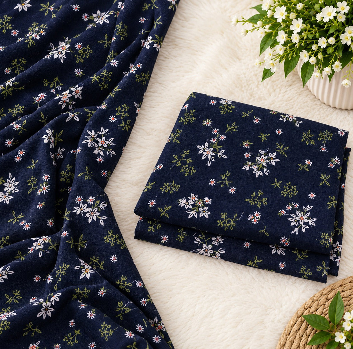 🌸FLORAL PRINTS – 2 PCS UNSTITCHED🌸