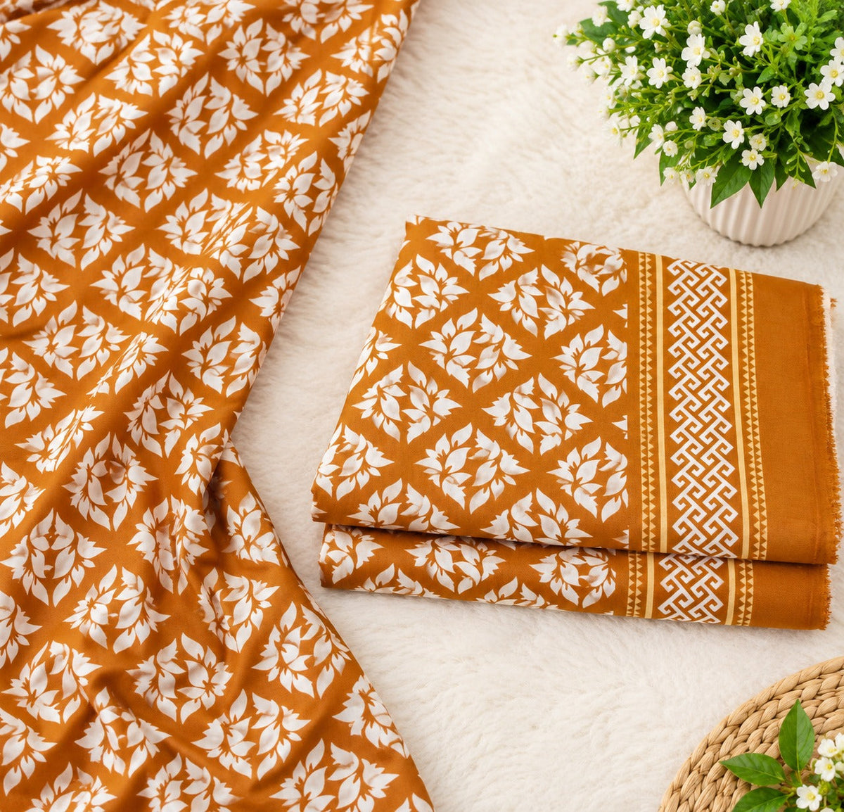 🌸FLORAL PRINTS – 2 PCS UNSTITCHED🌸