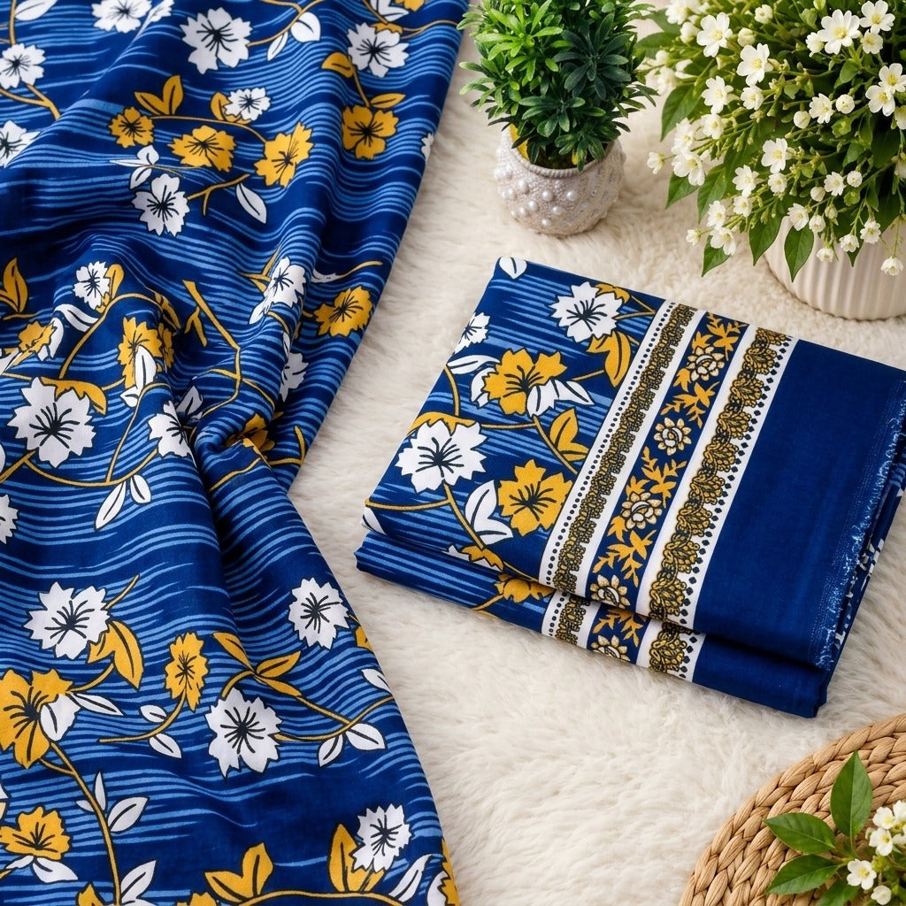 🌸FLORAL PRINTS – 2 PCS UNSTITCHED🌸