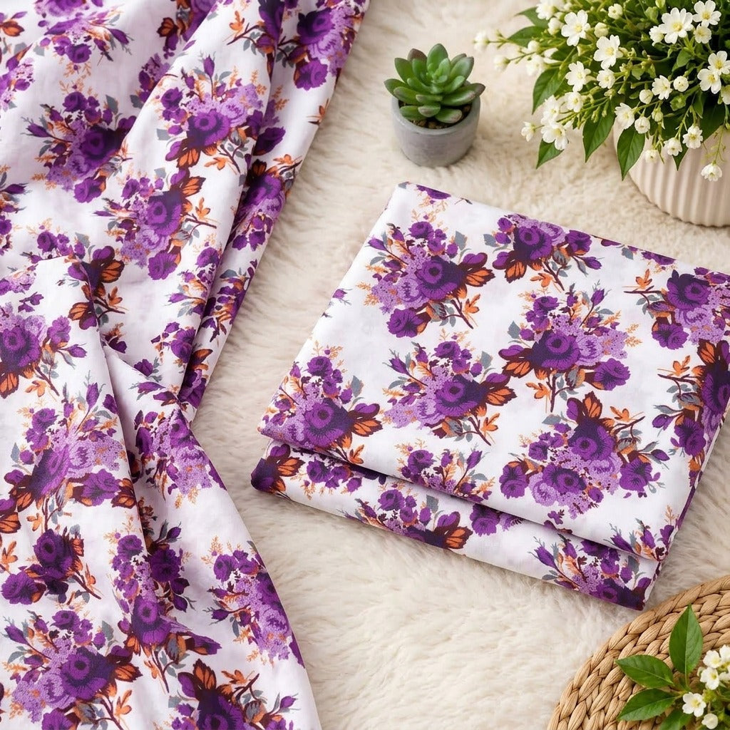 🌸FLORAL PRINTS – 2 PCS UNSTITCHED🌸