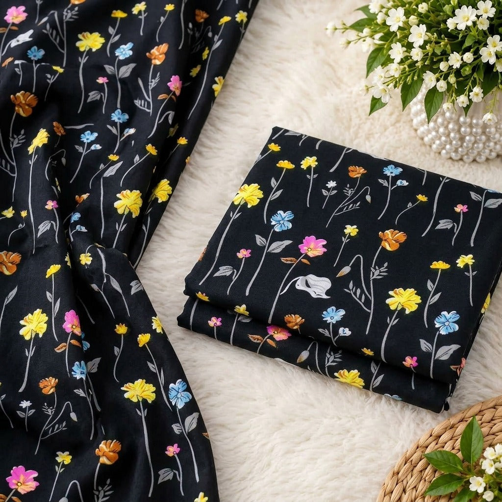 🌸FLORAL PRINTS – 2 PCS UNSTITCHED🌸