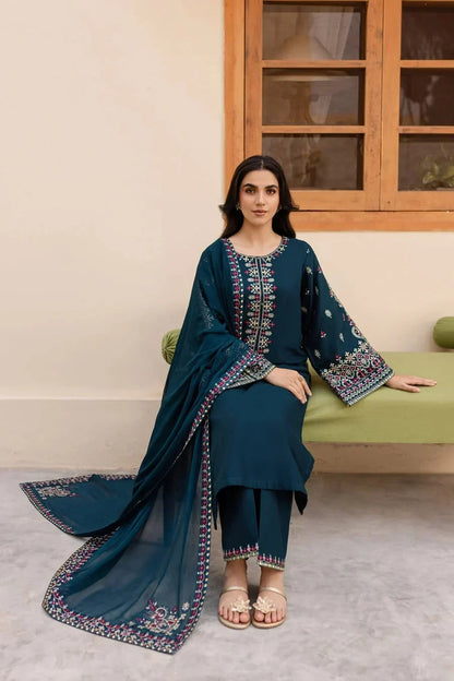 REGAL 3PC LAWN EMBROIDERED SUIT