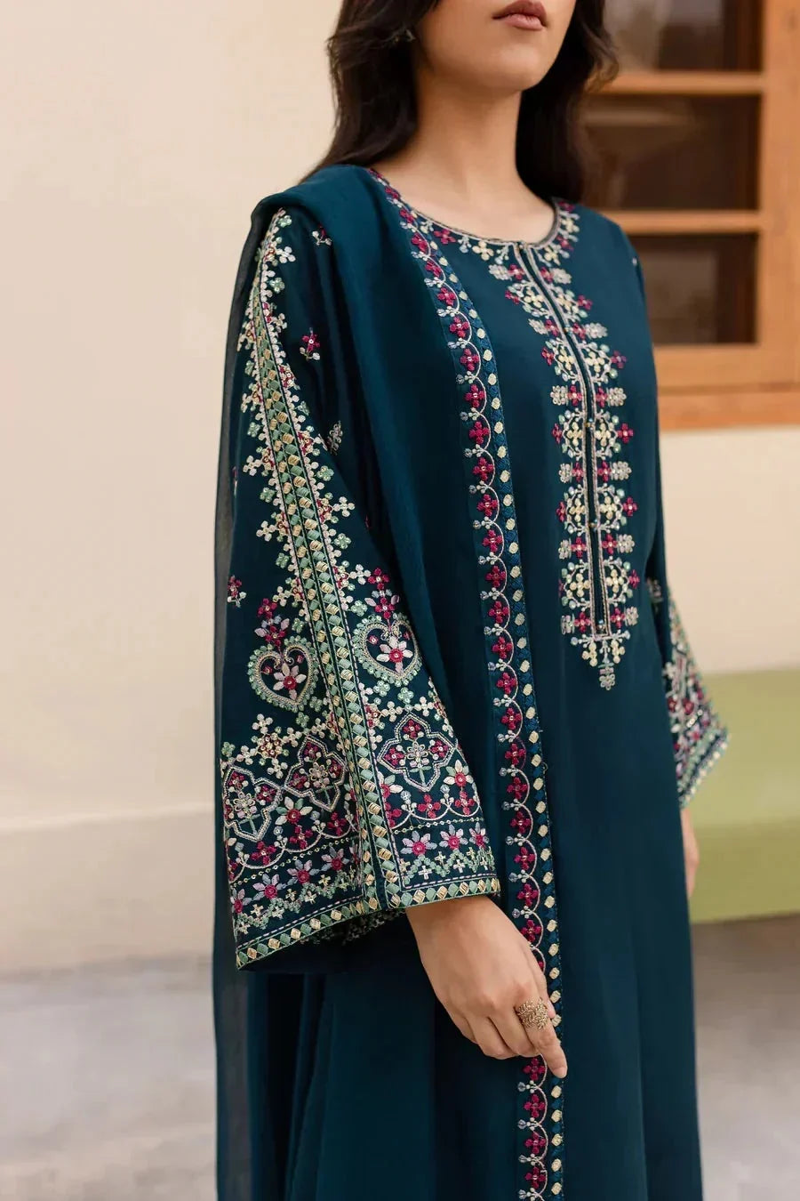 REGAL 3PC LAWN EMBROIDERED SUIT