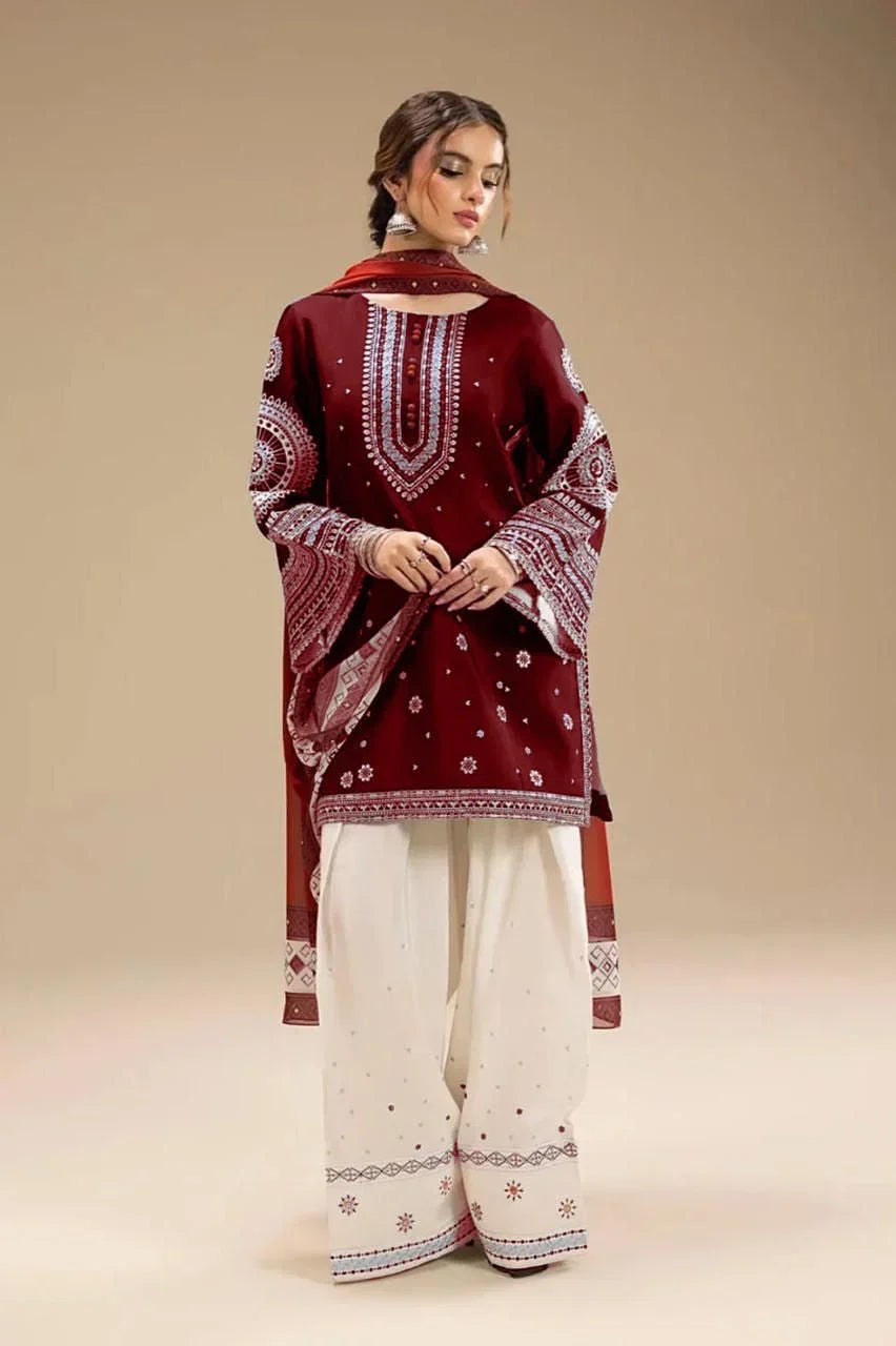 SUMMER ELEGANCE 3PC DIGITAL PRINT LAWN SUIT