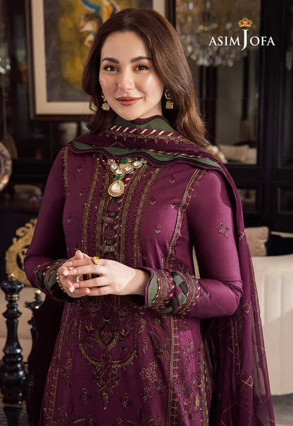 MAJESTIC EMBROIDERED 3PC LAWN SUIT