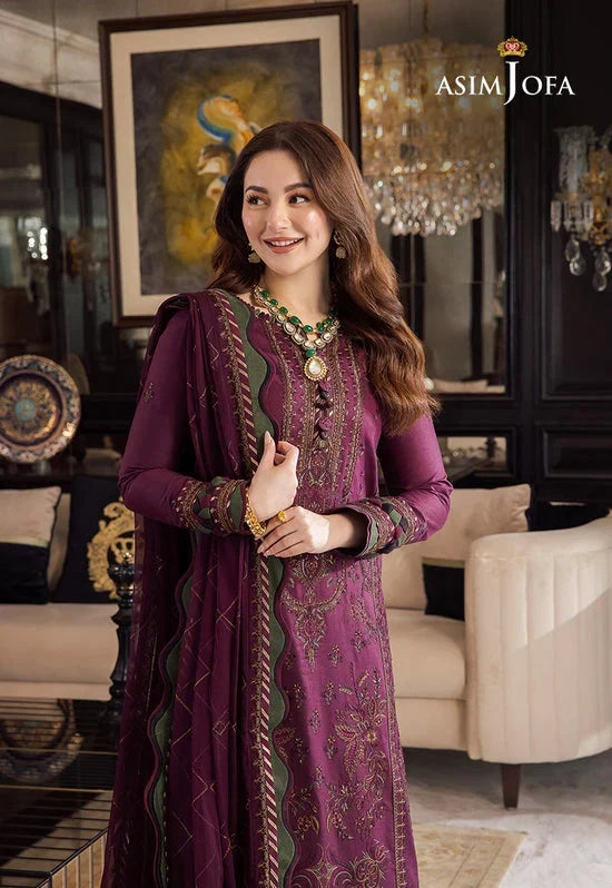 MAJESTIC EMBROIDERED 3PC LAWN SUIT