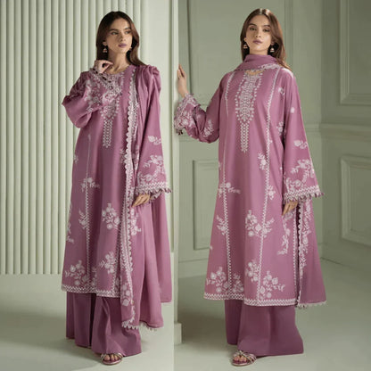 SIGNATURE LAWN EMBROIDERED 3PC SUIT