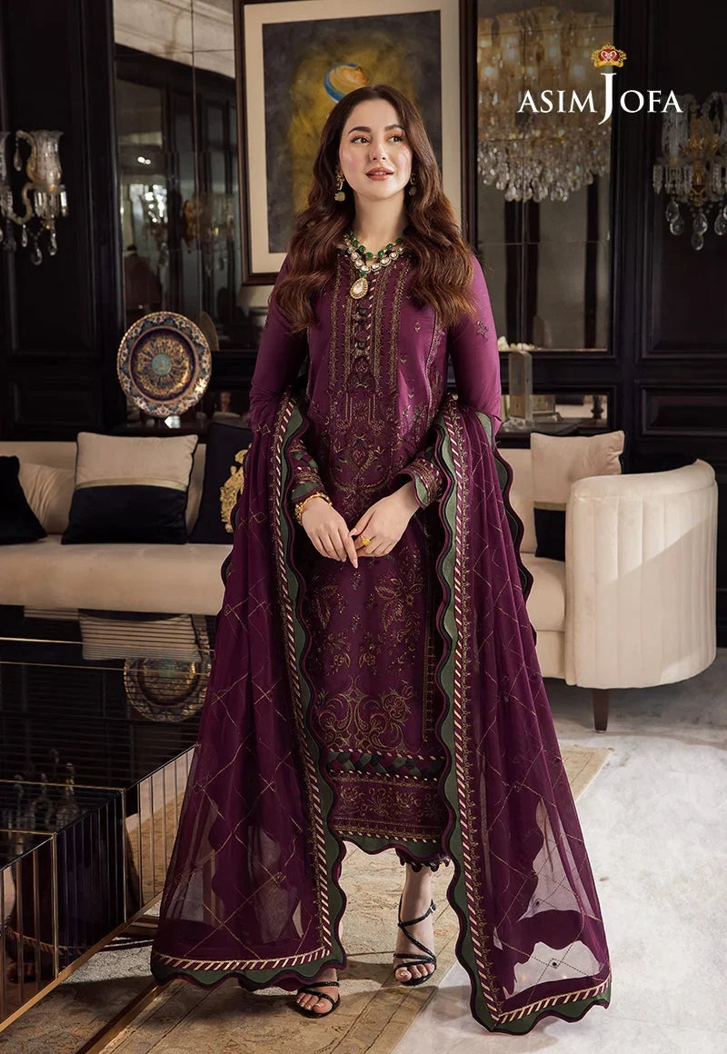 MAJESTIC EMBROIDERED 3PC LAWN SUIT