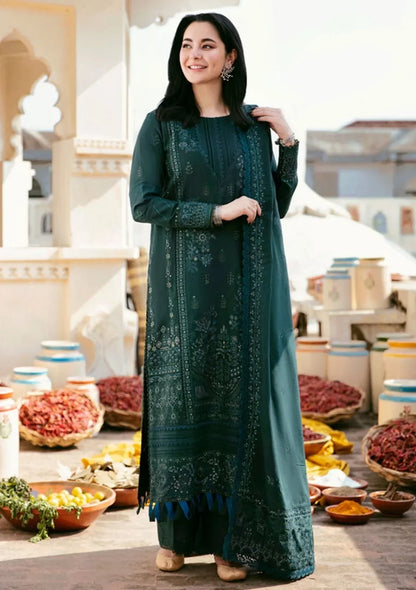 EXCLUSIVE 3PC EMBROIDERED LAWN ENSEMBLE