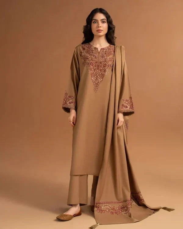 SUMMER ELEGANCE 3PC EMBROIDERED LAWN SUIT