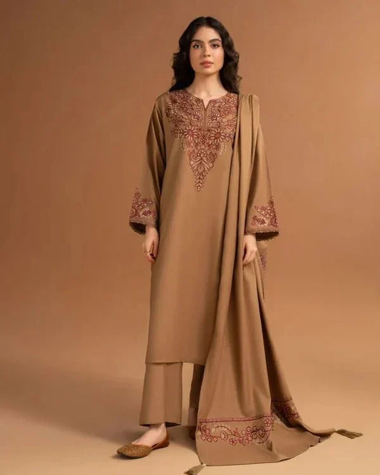 SUMMER ELEGANCE 3PC EMBROIDERED LAWN SUIT