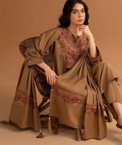 SUMMER ELEGANCE 3PC EMBROIDERED LAWN SUIT